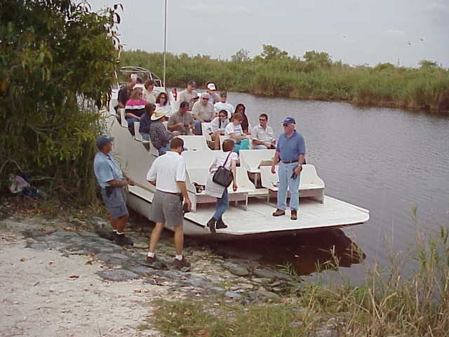 Class III group boarding a boat